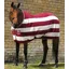 Premier Equine Vellus Horse Fleece Rug - Burgundy/White