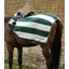 Premier Equine Vellus Horse Fleece Exercise Rug - Green/White
