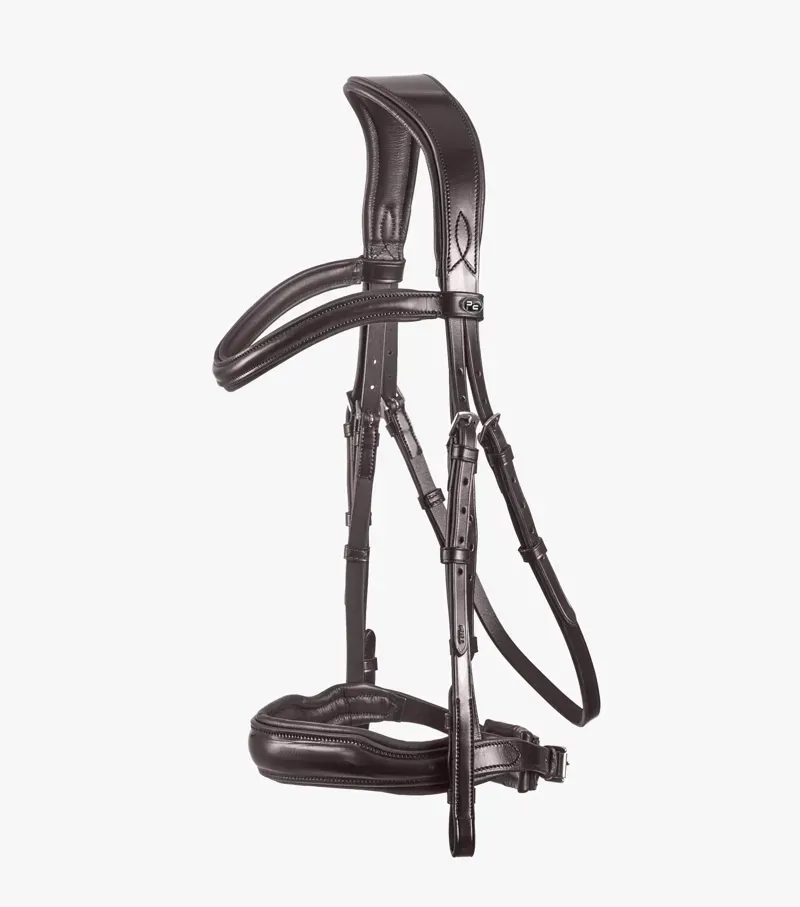Premier Equine Verdura Anatomic Snaffle Bridle - Brown-3