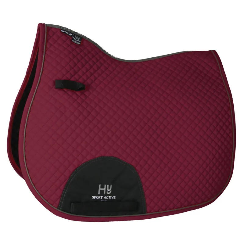 Hy Sport Active GP Saddle Pad - Vivid Merlot 