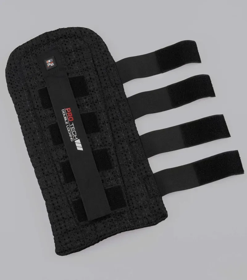 Premier Equine Waffle Quilted Double Locking Tail Guard - Black-1