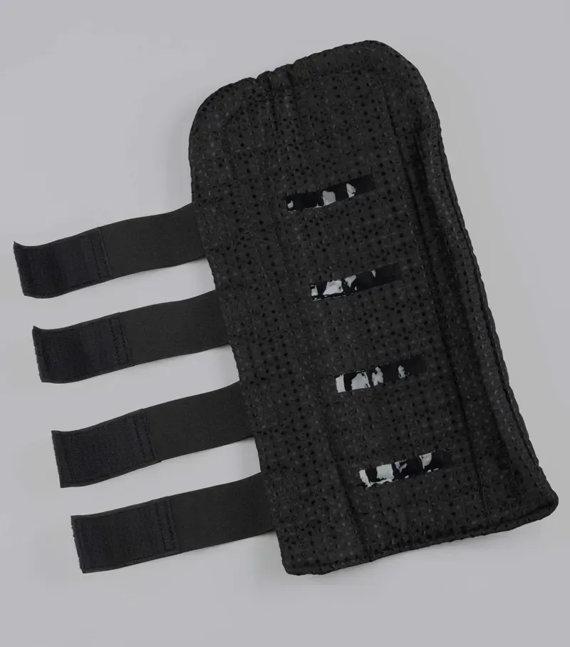 Premier Equine Waffle Quilted Double Locking Tail Guard - Black-2