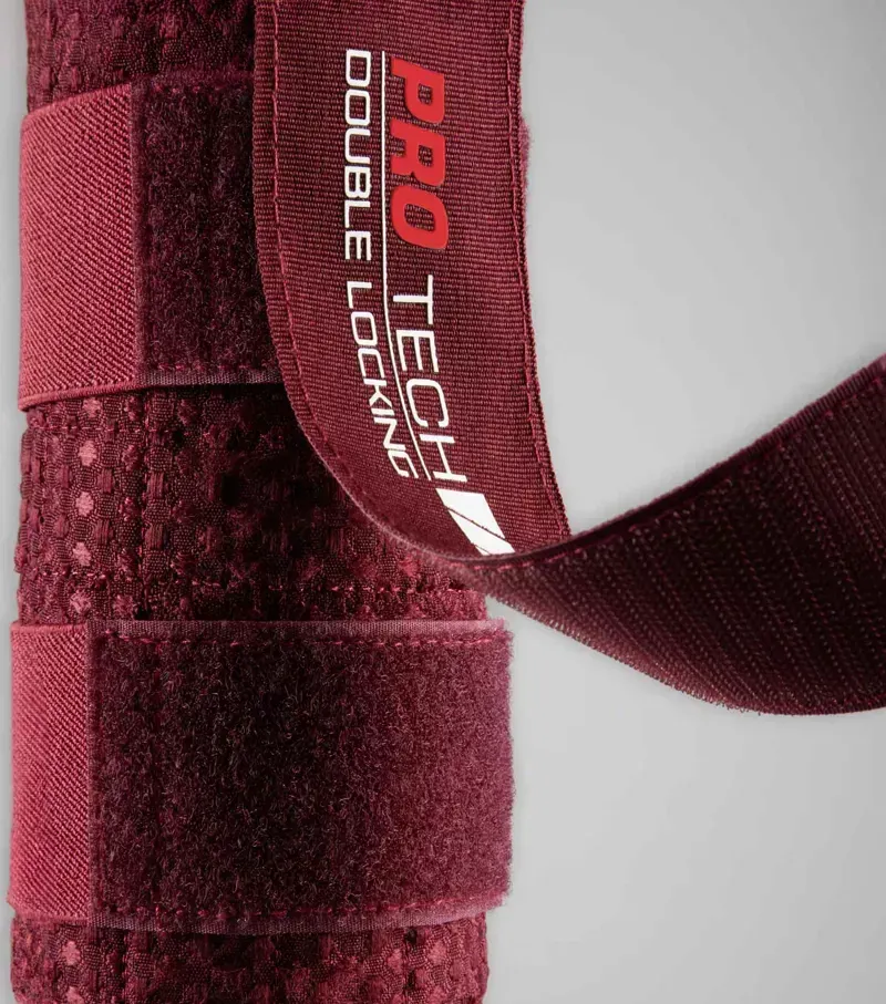 Premier Equine Waffle Quilted Double Locking Tail Guard - Burgundy-3