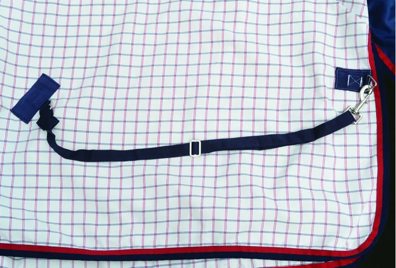 WeatherBeeta Summer Sheet Lite III Standard Neck - White/Navy/Red-5