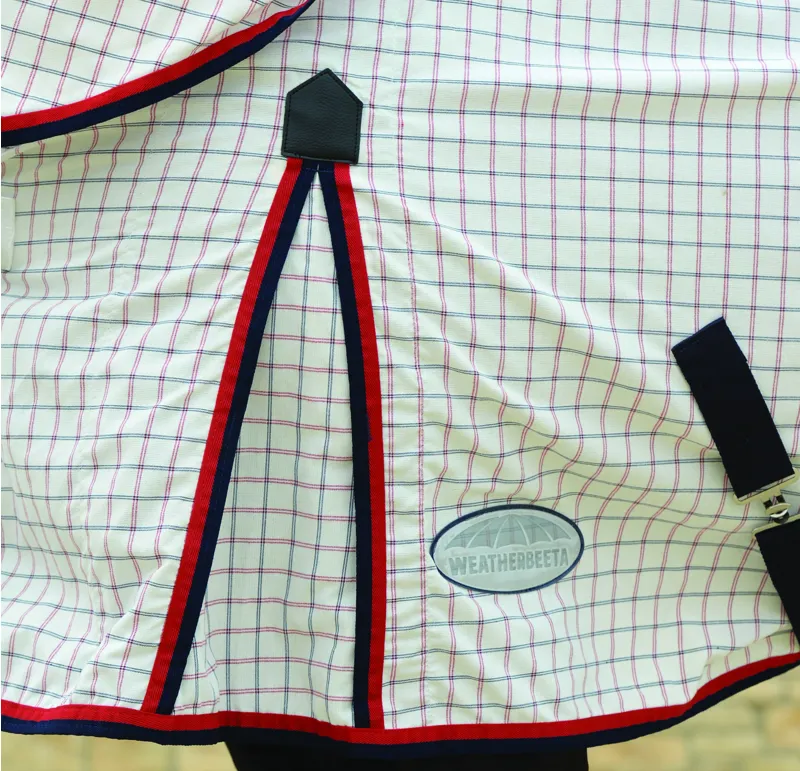 WeatherBeeta Summer Sheet Lite III Standard Neck - White/Navy/Red-1