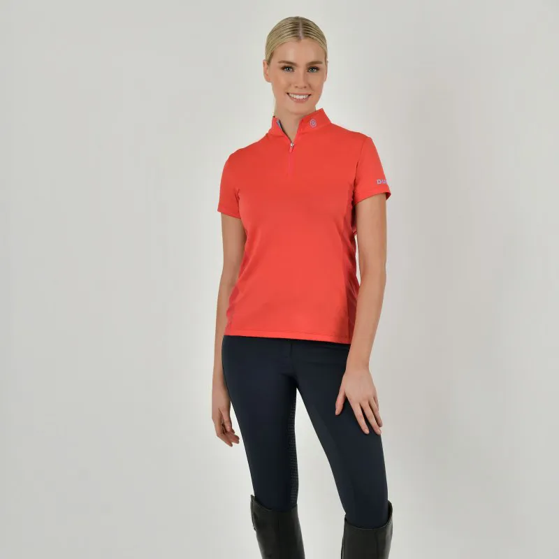 Dublin Airflow Short Sleeve Top - Coral-1