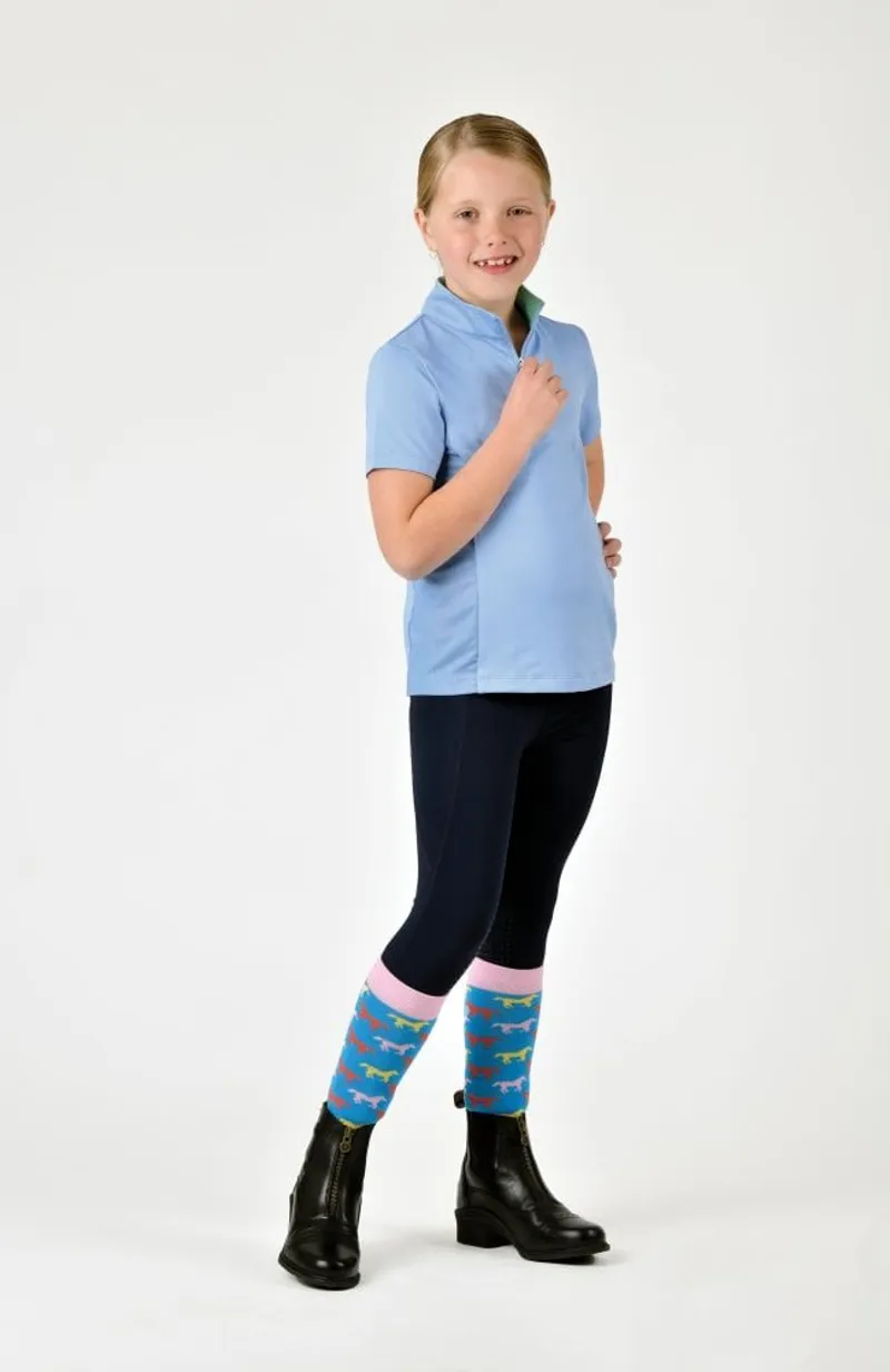 Dublin Airflow Children's Short Sleeve Top - Bluebell-2