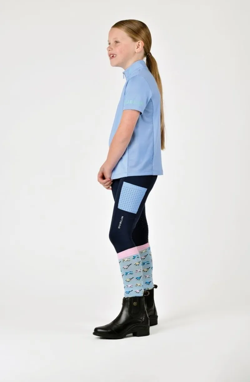 Dublin Airflow Children's Short Sleeve Top - Bluebell-3