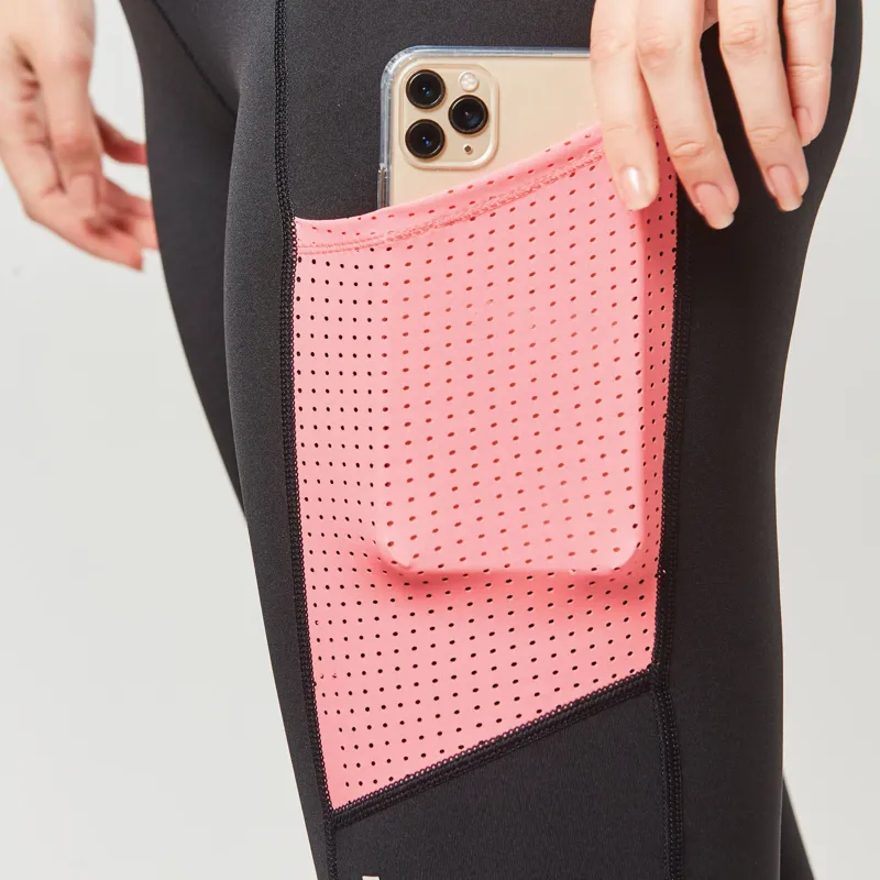 Dublin Power Performance Mid Rise Colour Block Tights - Coral-2