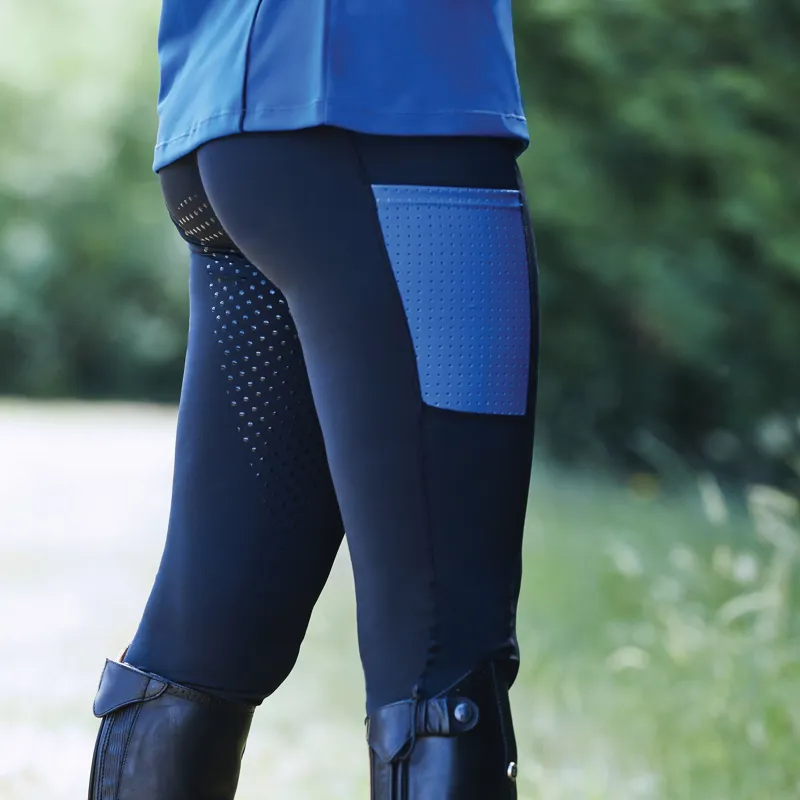 Dublin Power Performance Mid Rise Colour Block Tights - Ink/Ocean-4