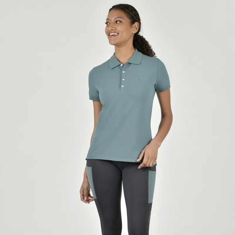 Dublin Curve Lauren Short Sleeve Polo - Sage