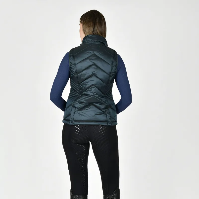 WeatherBeeta Presley Ladies Puffer Vest - Pine-1