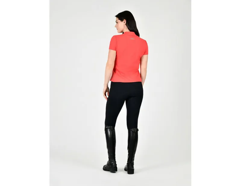 WeatherBeeta Rome Short Sleeve Riding Top - Bittersweet Red-2