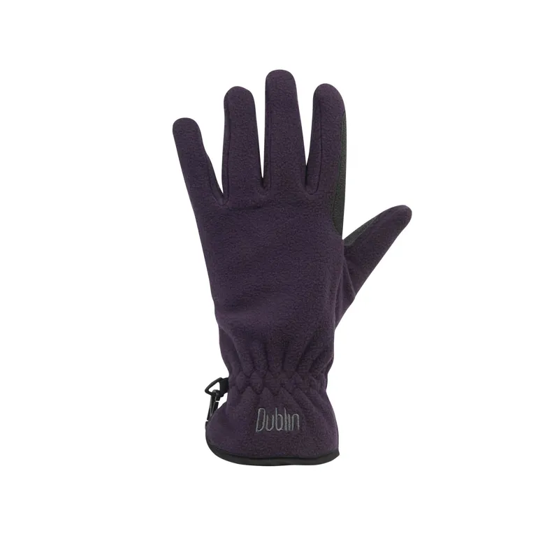 Dublin Polar Fleece Riding Gloves - Purple