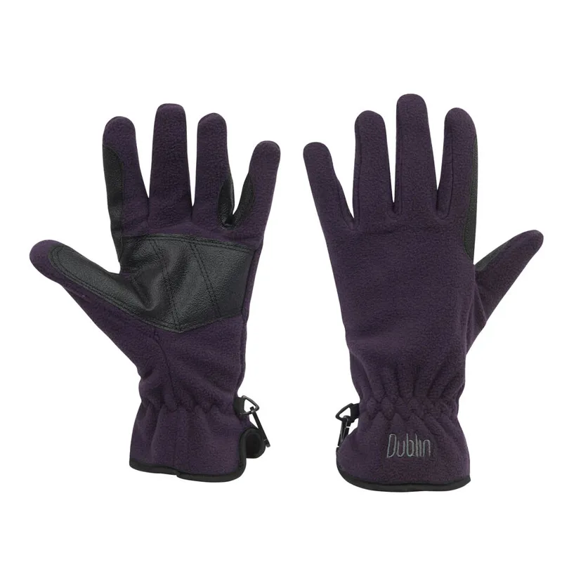 Dublin Polar Fleece Riding Gloves - Purple-2