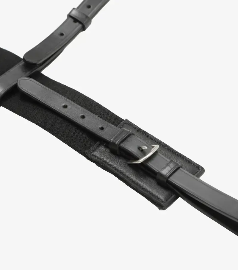 Premier Equine Zimella Elastic Breastgirth - Black-4