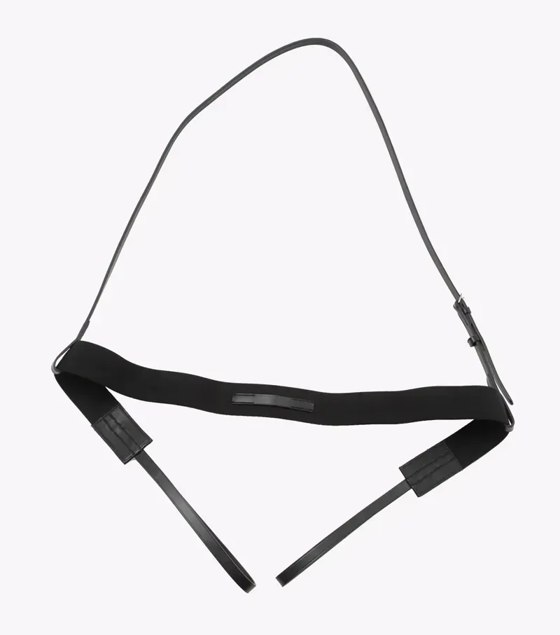 Premier Equine Zimella Elastic Breastgirth - Black-3