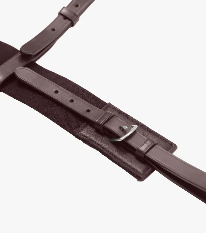 Premier Equine Zimella Elastic Breastgirth - Brown-4