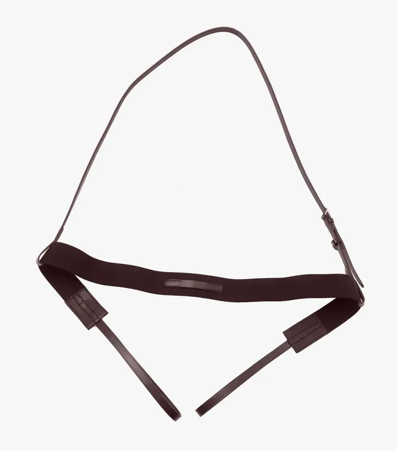 Premier Equine Zimella Elastic Breastgirth - Brown-3